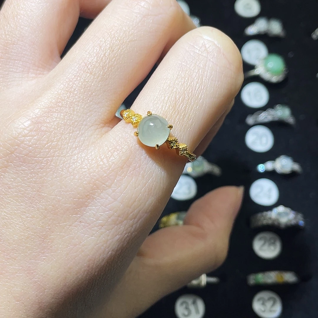 @***宝翡翠未镶嵌戒指戒指