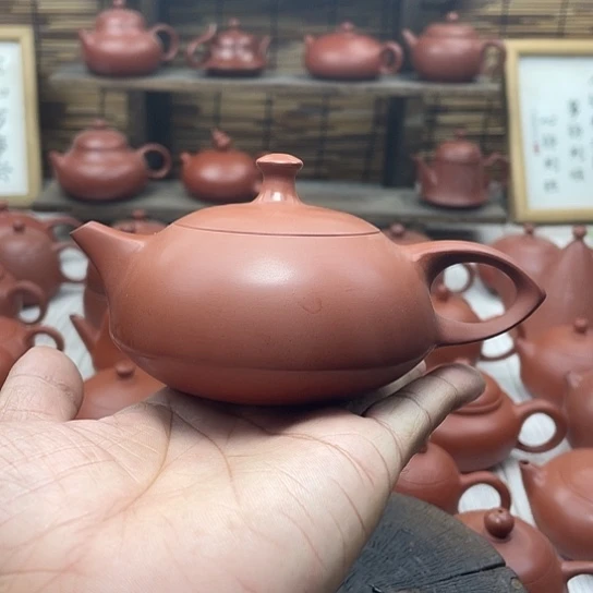 杰****徊潮州朱泥手拉壶玉兔壶
