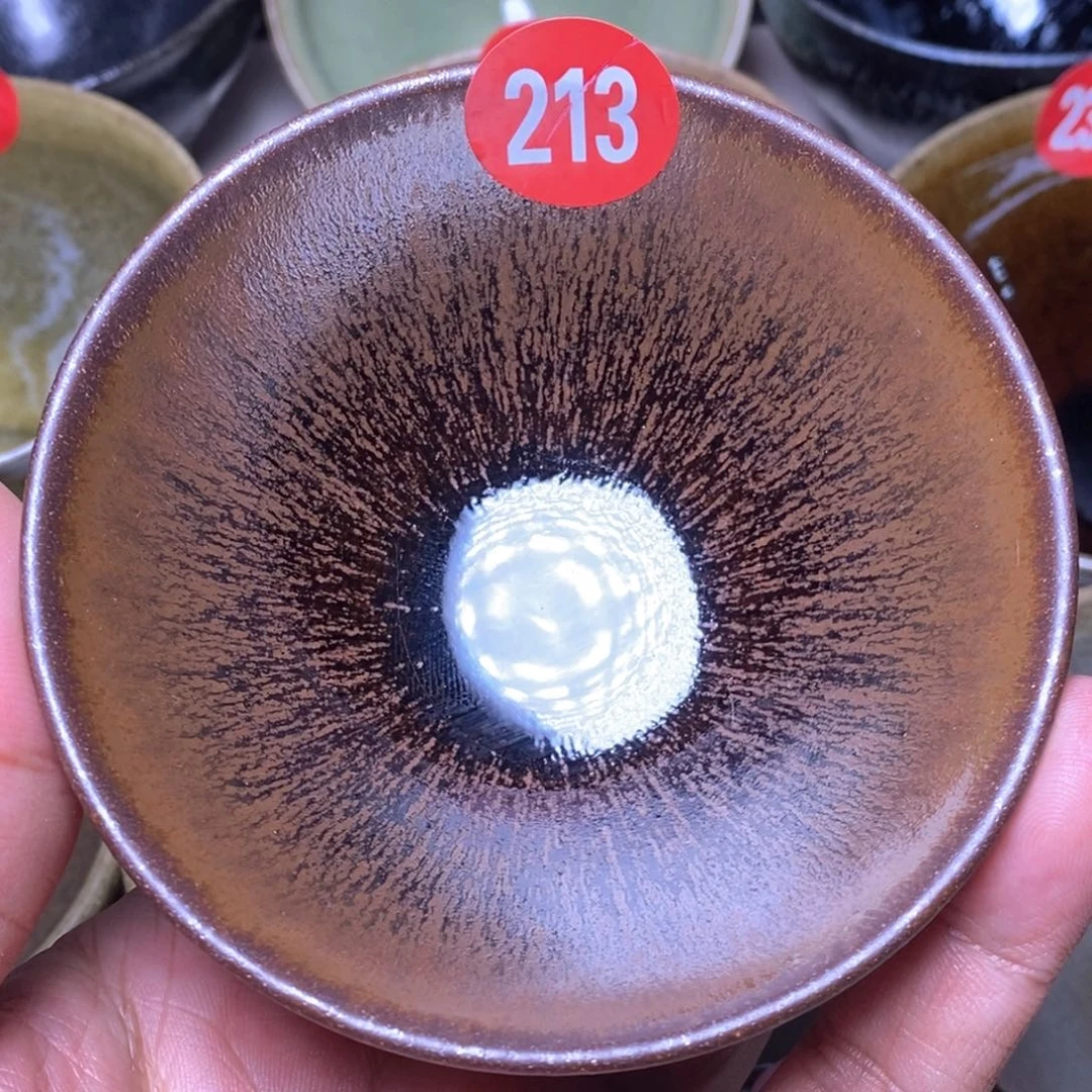 茶盏青御龙窑柴烧茶盏