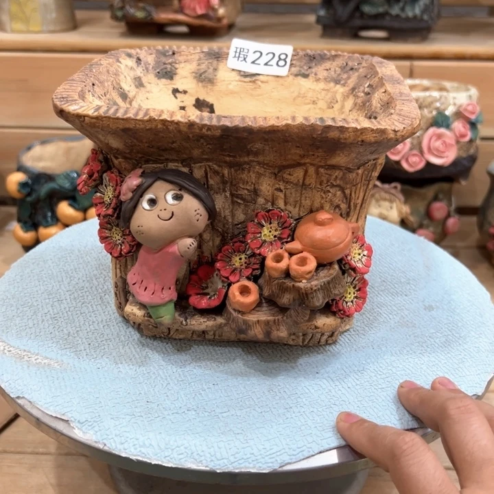 嘻哈微瑕多肉花盆百搭