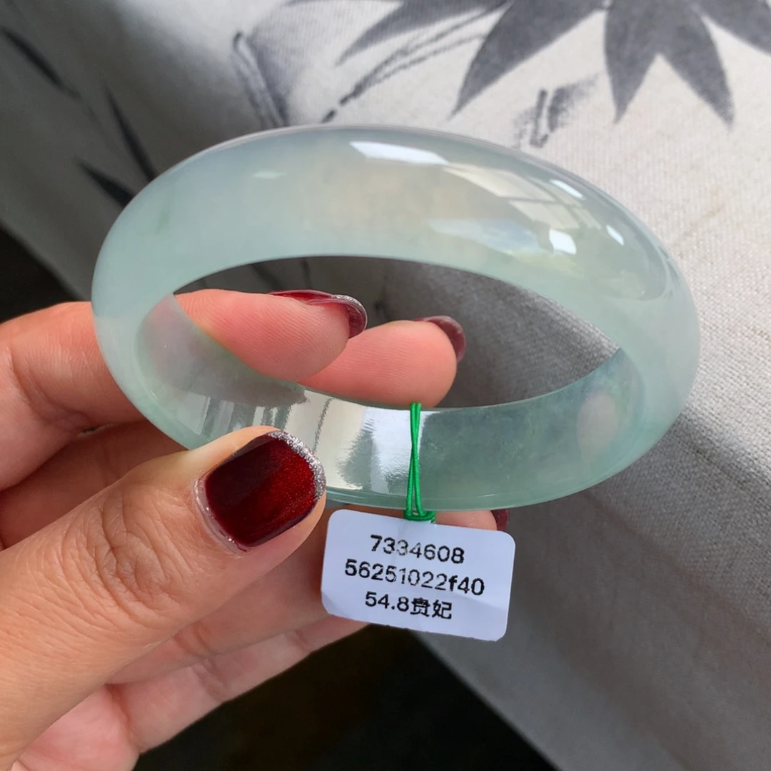 翡翠未镶嵌手镯冰晴起光轮胎【强推】