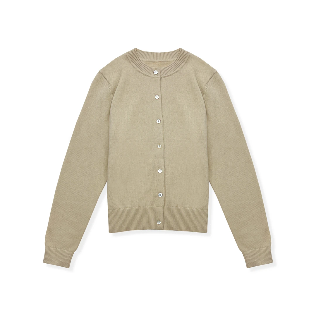 女装极简优雅圆领针织衫/23071