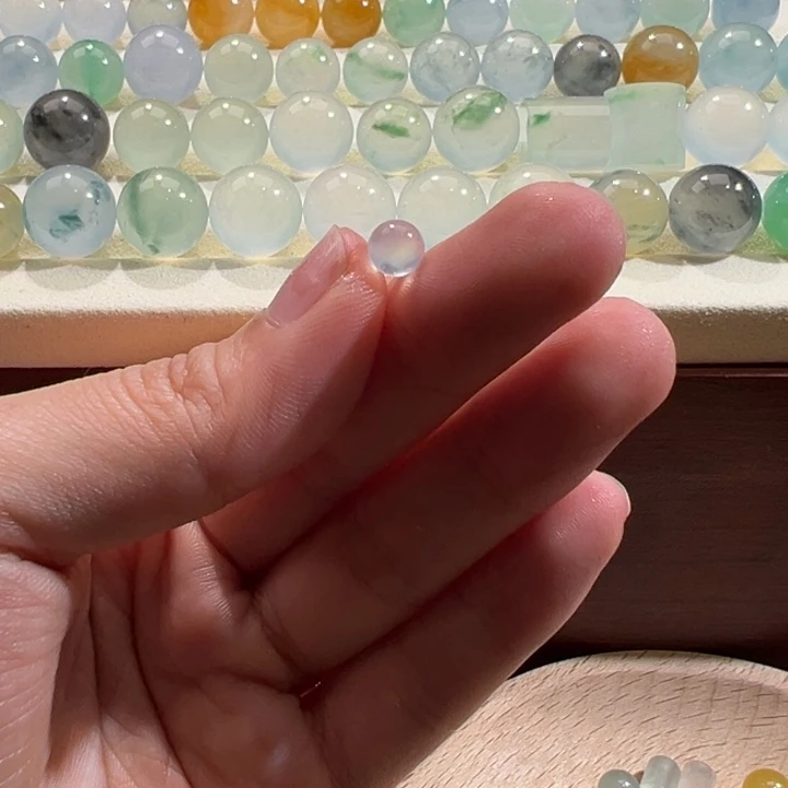 翡翠散珠天然缅甸翡翠A货5.6