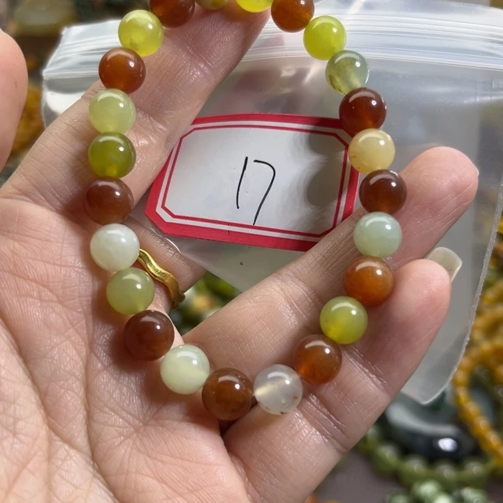 蛇纹石玉未镶嵌手链