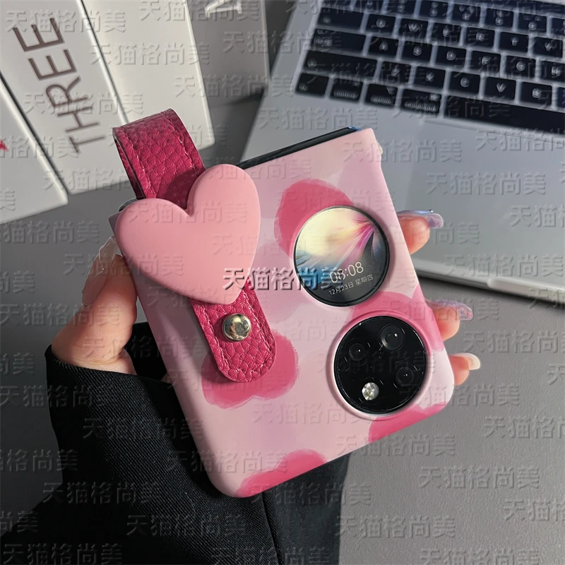 ins少女心粉适用于华为pocket2手机壳折叠屏p50pockets女款新款