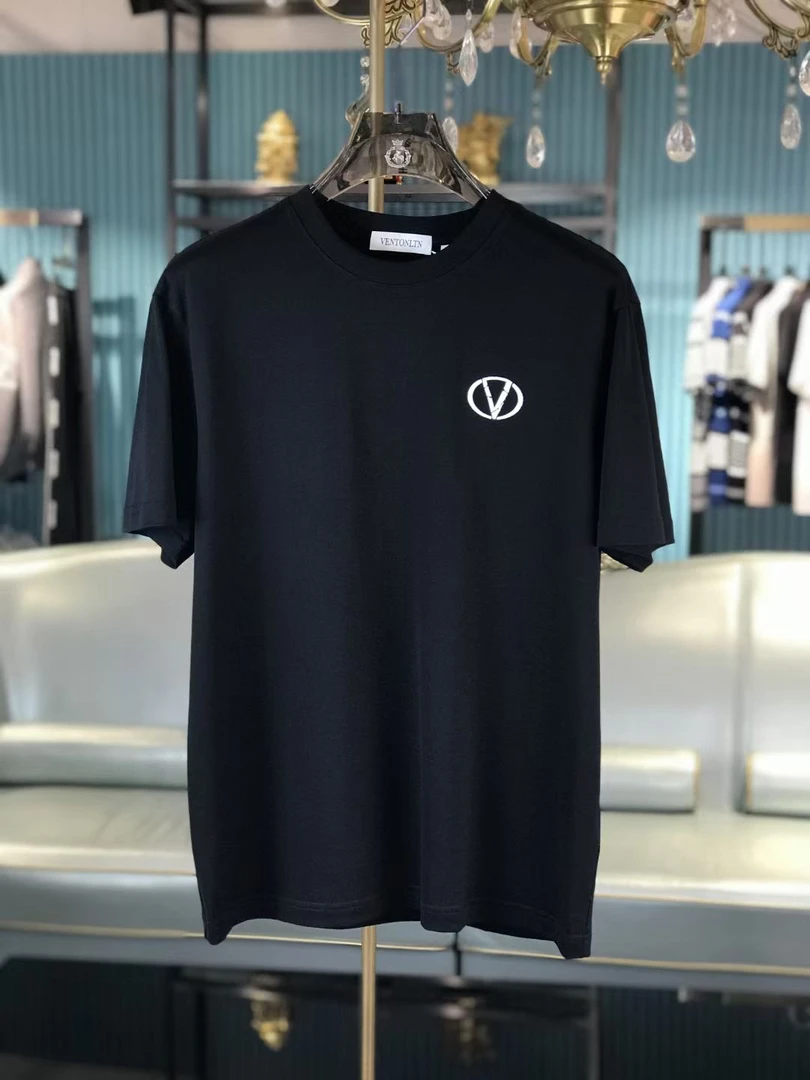 沙恩名品2025经典华家夏季黑白T恤短袖情侣圆领