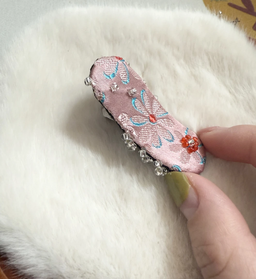 设计款宋锦非遗发卡bb夹