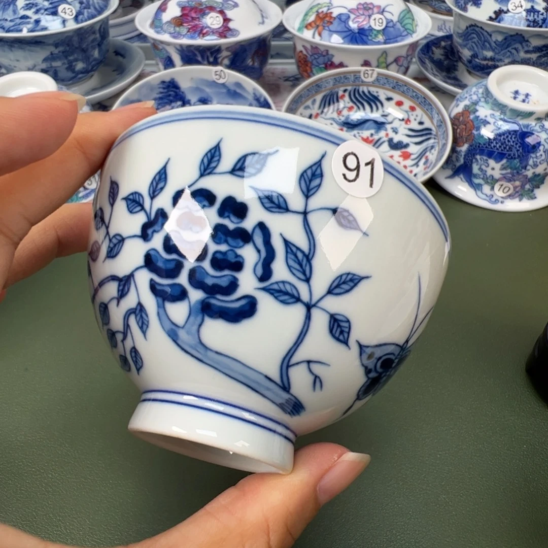 陶瓷景德镇纯手工纯手绘茶具木木91