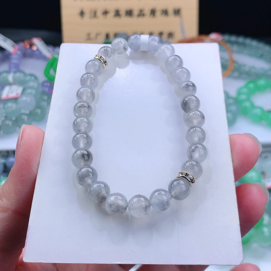 未镶嵌手链翡翠卡7mm