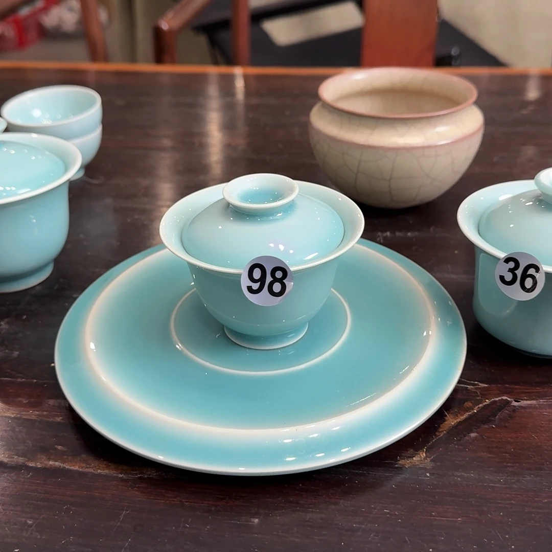 玥***m龙泉窑青瓷南宋老釉福利盖碗