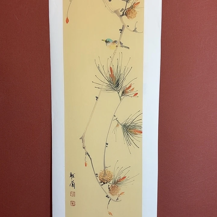 国画听兰老师花鸟