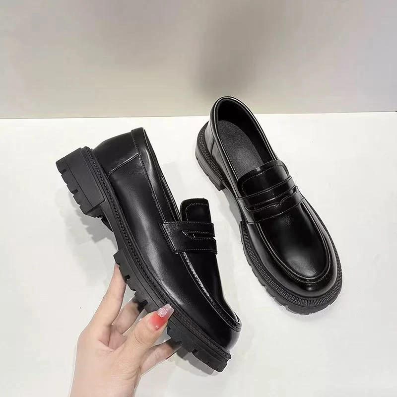 土豆家乐福鞋开边珠牛皮内里羊皮