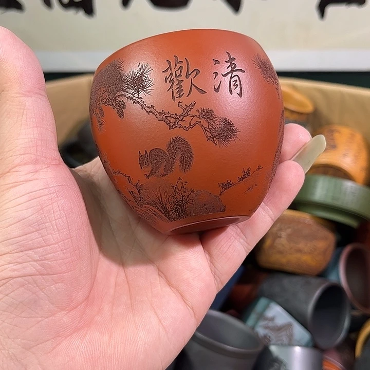 茶杯紫砂全手工紫砂主人杯