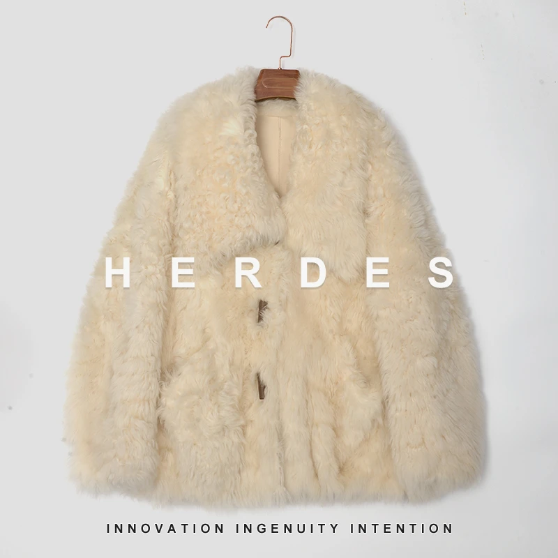 HERDERS 白色色潮流时尚皮草外套 247967