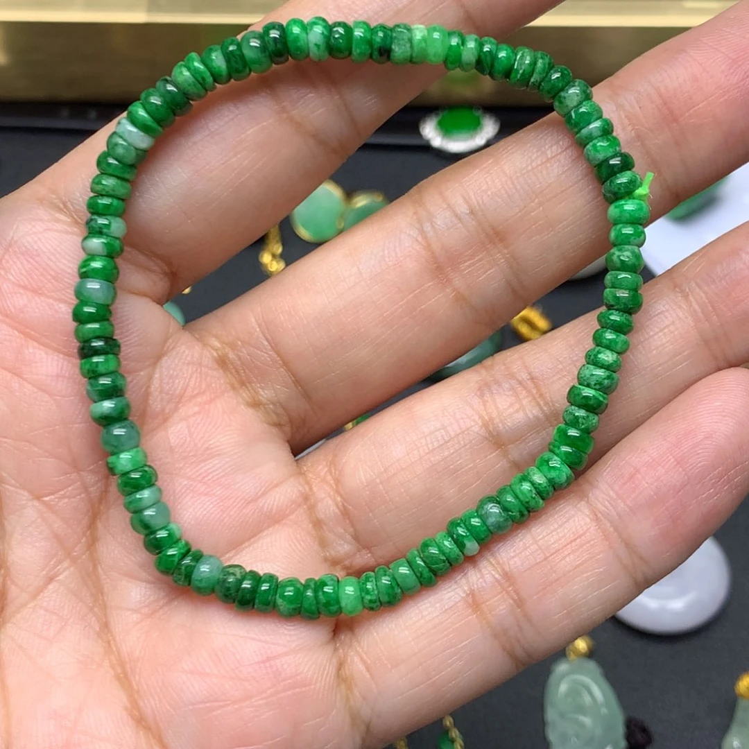 未镶嵌手串翡翠有纹裂