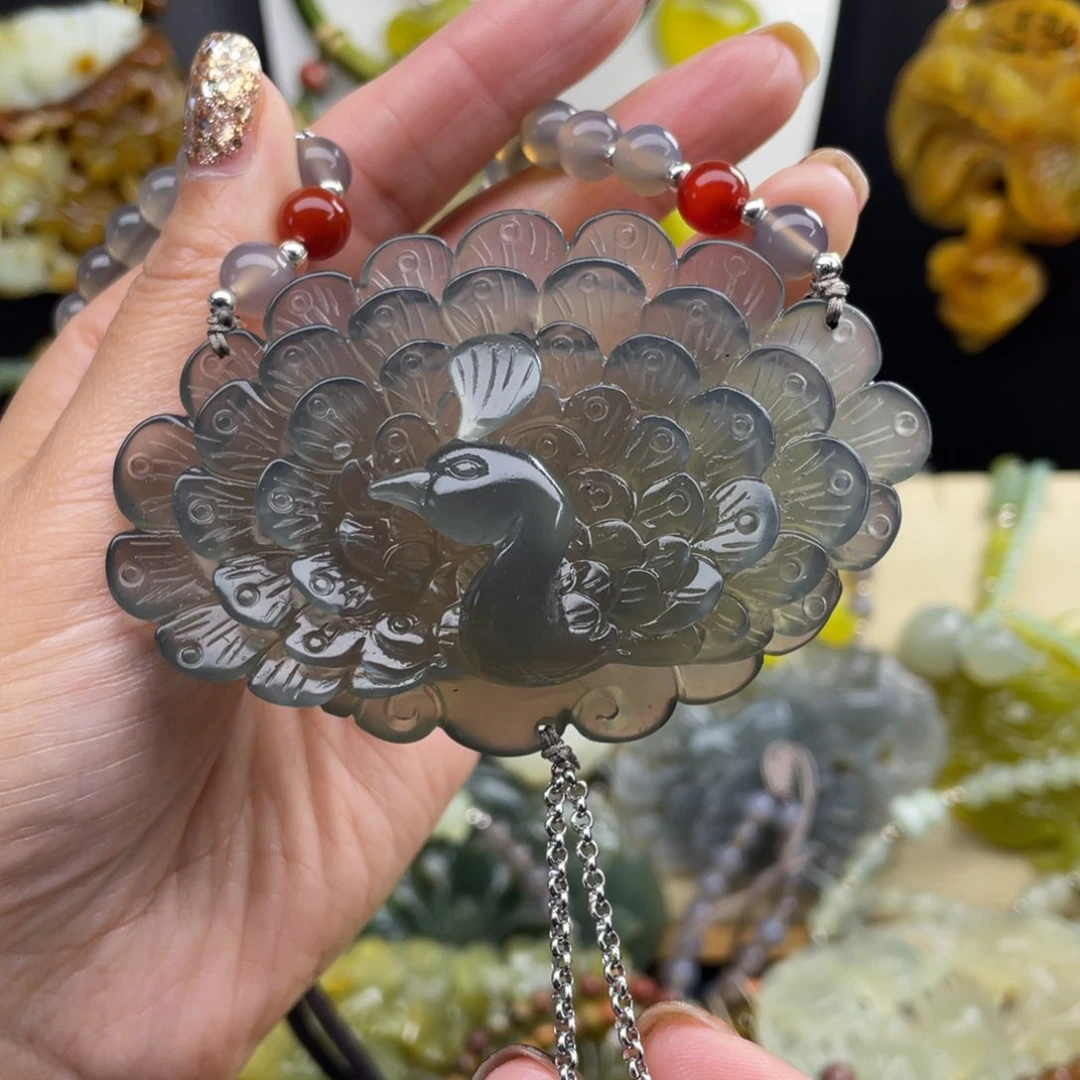 未镶嵌岫玉项链8888