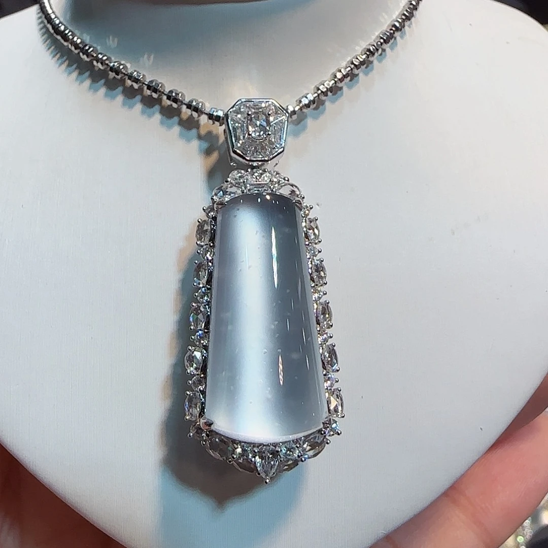 翡翠18K金镶嵌吊坠(不含链)无事牌