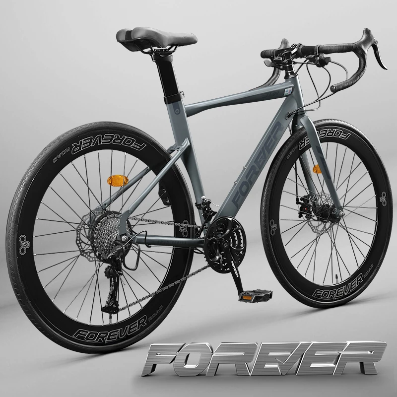 永久官方旗舰店60刀破风公路自行车成人弯把微转变速男士轻便单车