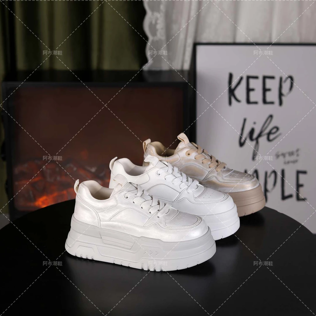 【淘爱朵●澳白】时尚厚底增高6cm潮流百搭女士休闲鞋9572-8