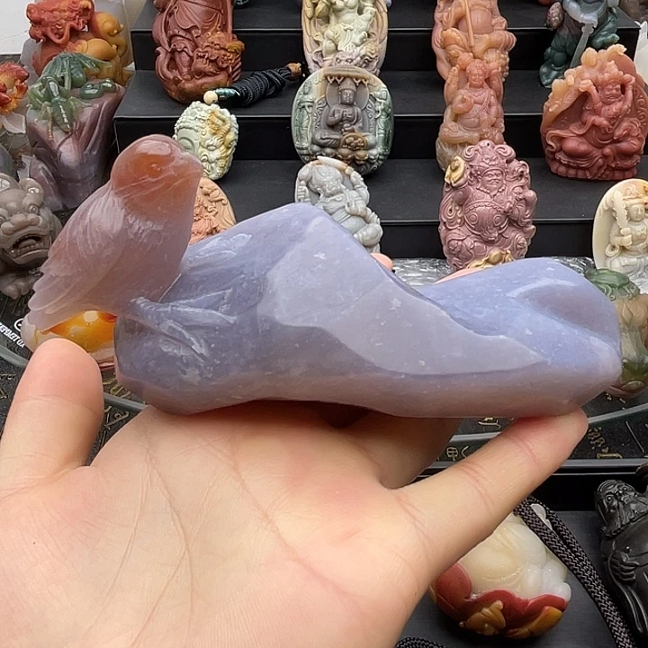 石英质玉未镶嵌摆件