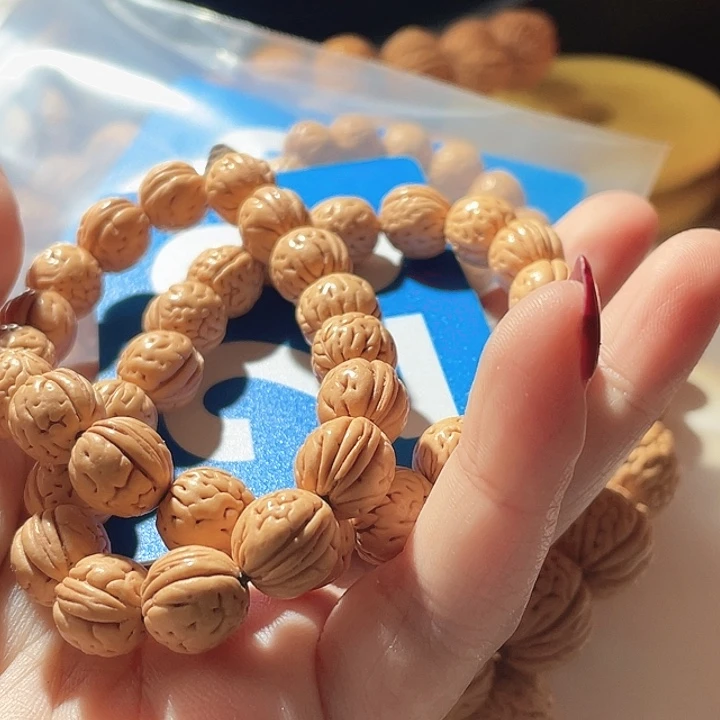 B***n桃核吊坠桃核手串野生23