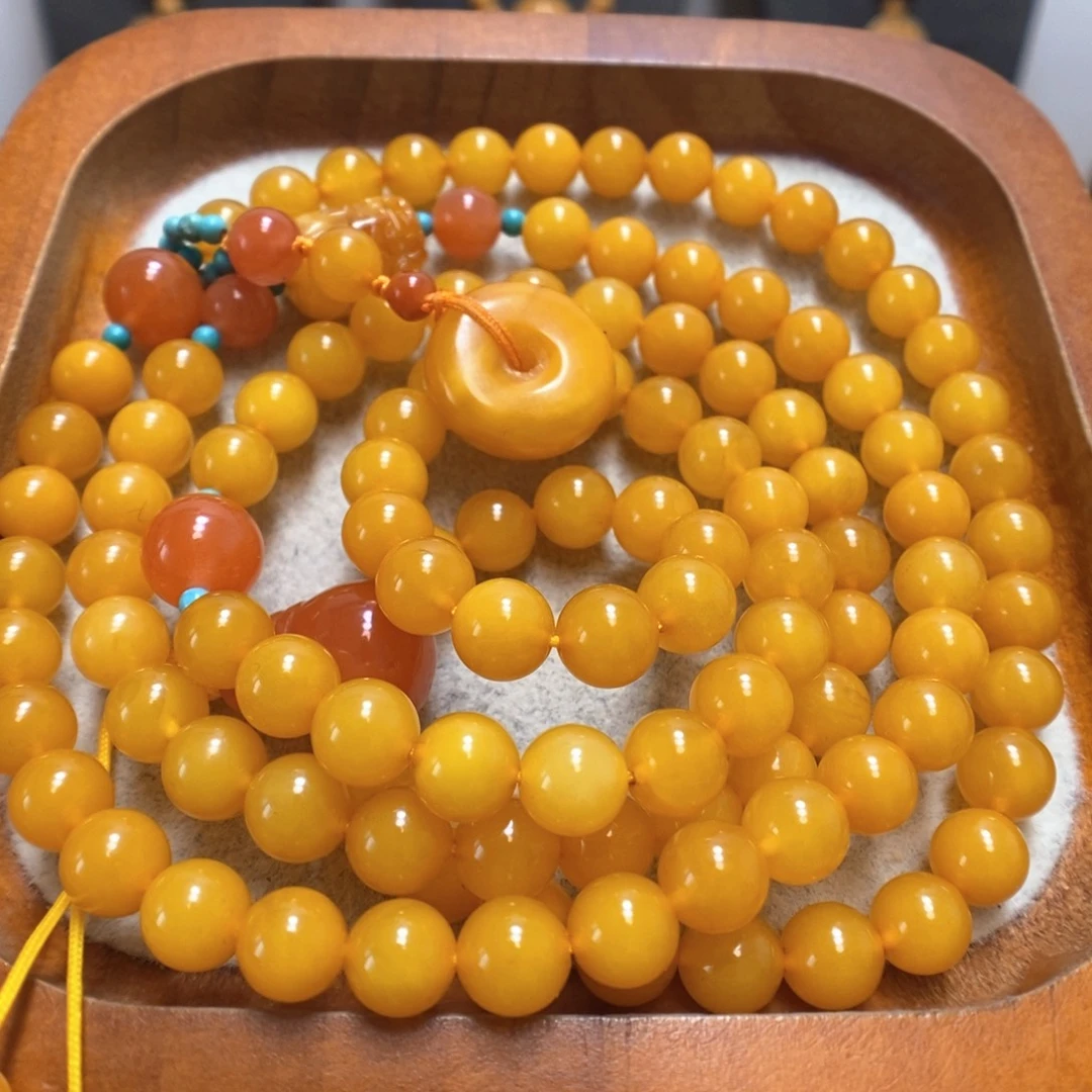 蜜蜡颈饰未镶嵌蜜蜡