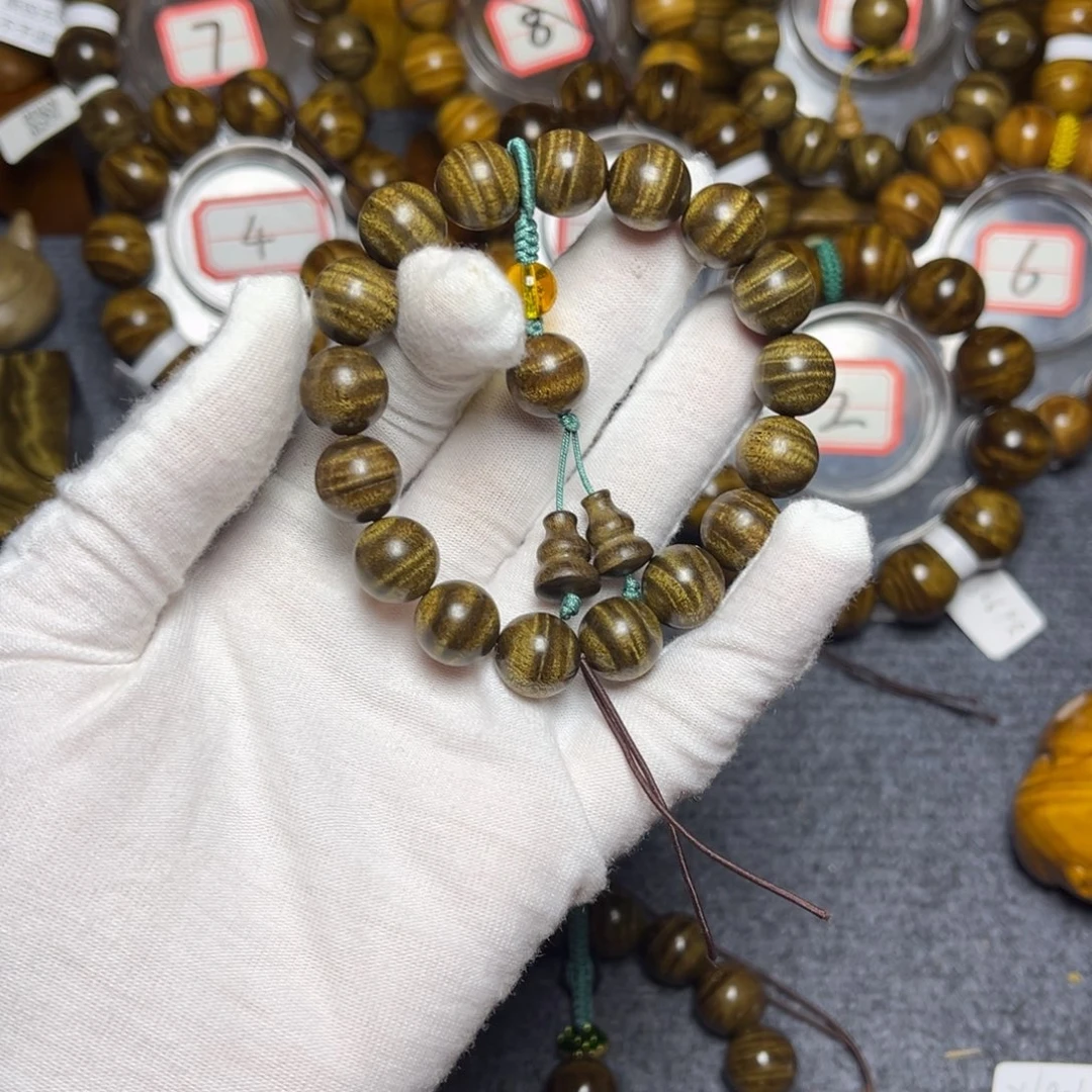 手串/手链楠木（金丝楠）乌金1.0西瓜波1088