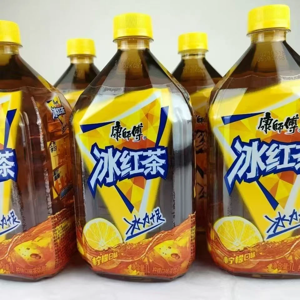 康师傅冰红茶大瓶装1L整箱经典口味冰红茶饮料柠檬口味冰红茶饮料