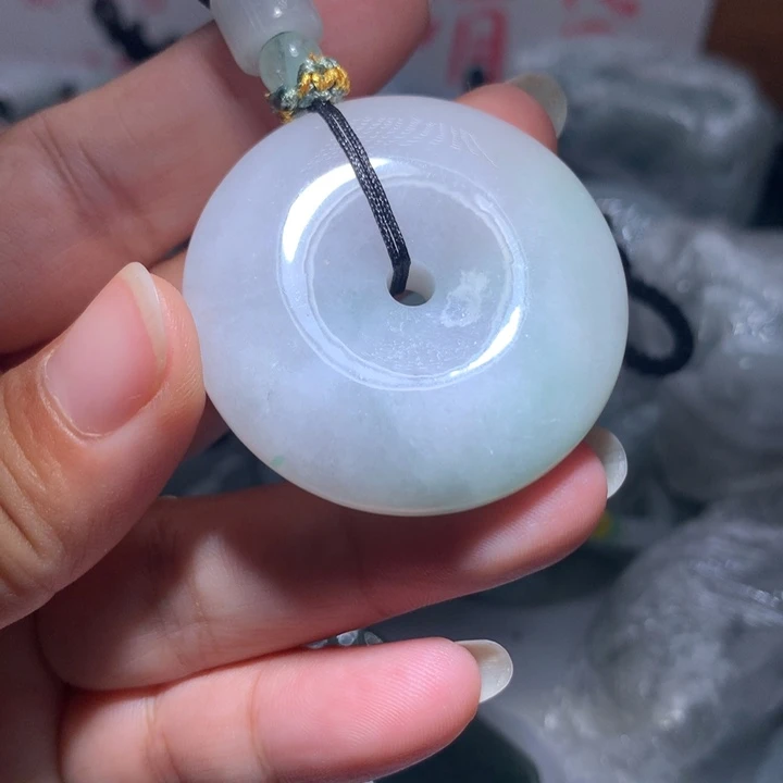 颈饰未镶嵌翡翠保真天然A货翡翠