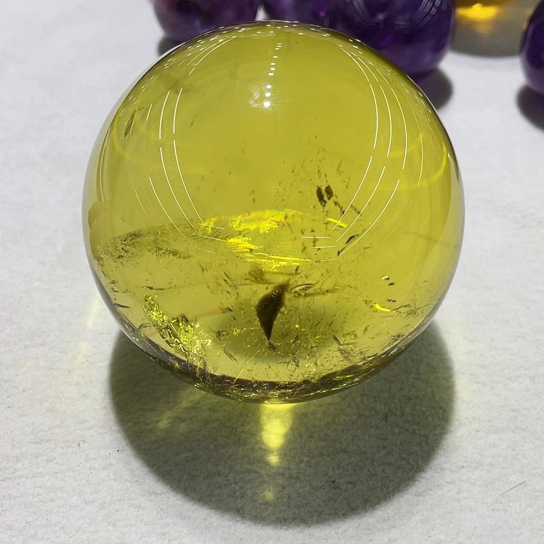 水晶珠宝半成品未镶嵌直径约8.5厘米左右