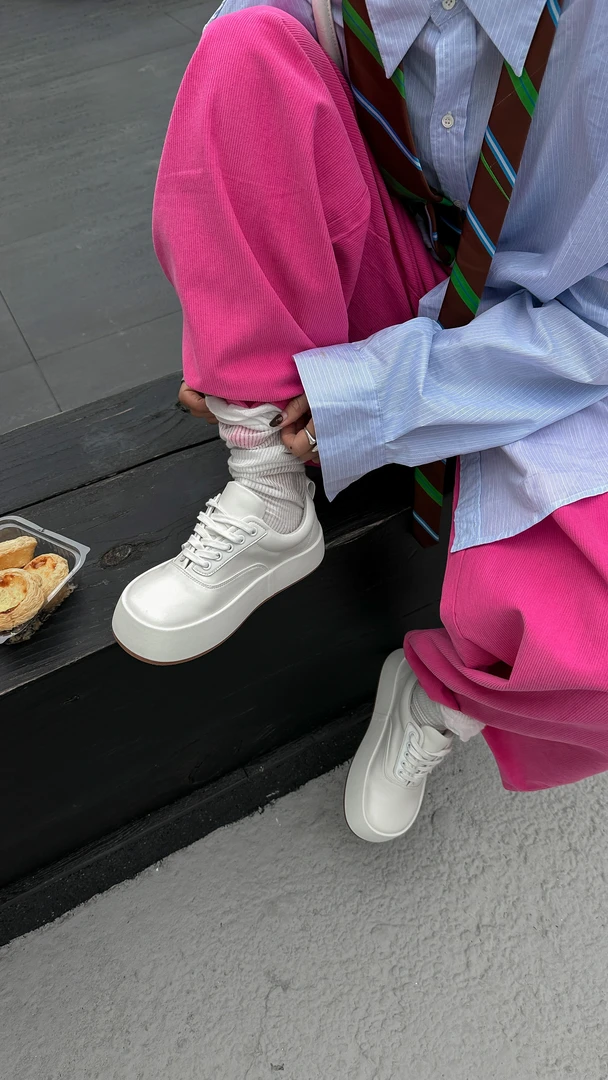 11-6 韩版厚底小白鞋女2025新款百搭大头板鞋时尚休闲鞋潮