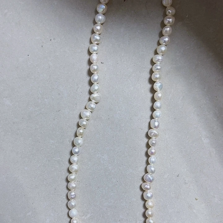 淡水珍珠胸饰银S925镶嵌