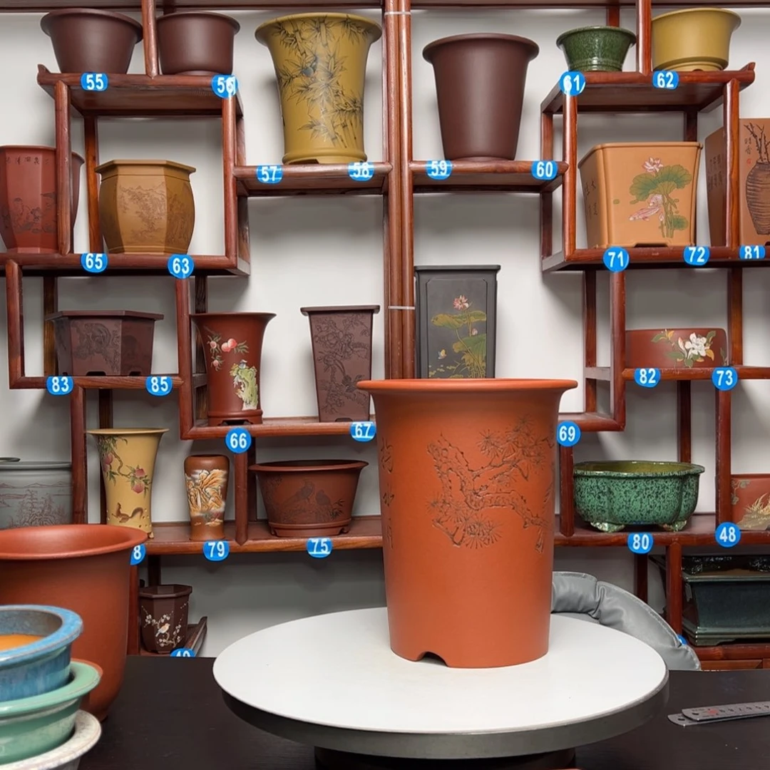 紫砂花盆燕紫砂花盆