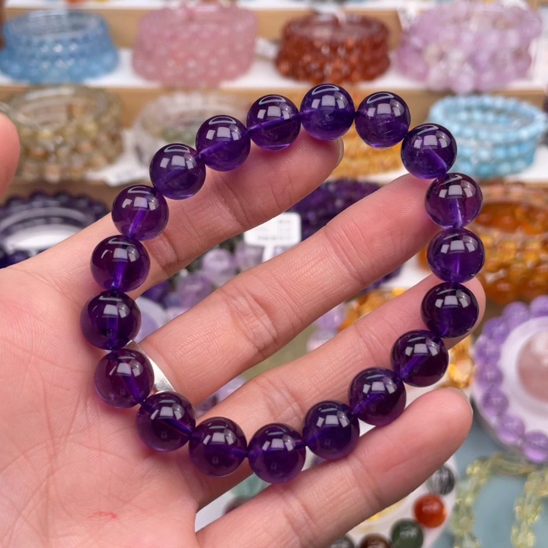 手链未镶嵌水晶紫水晶