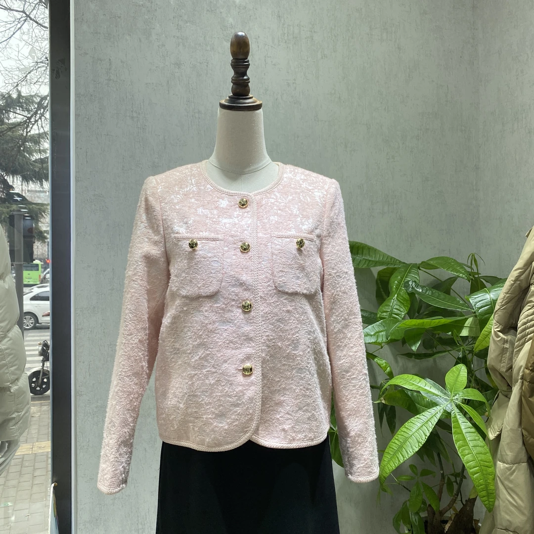 L5121608回味依衣2025春女法式春季千金风小香风短外套