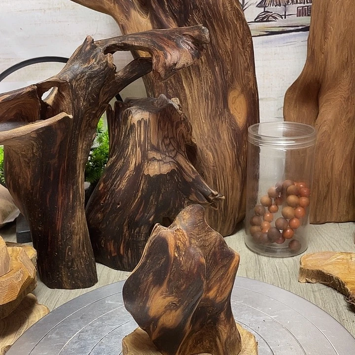 马***福木直播间木质摆件