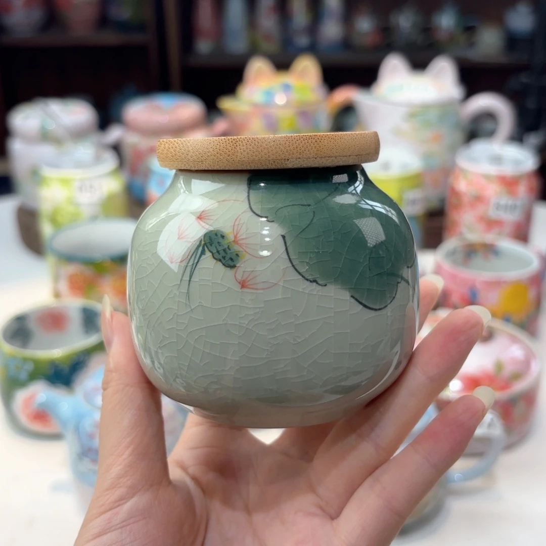 景德镇手绘高温釉下彩陶瓷茶具