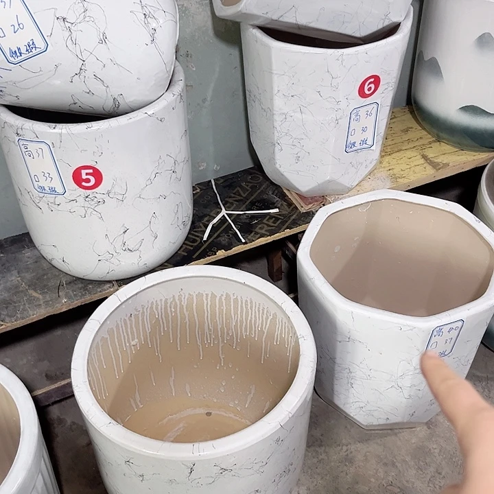 红陶陶瓷花盆默认微瑕