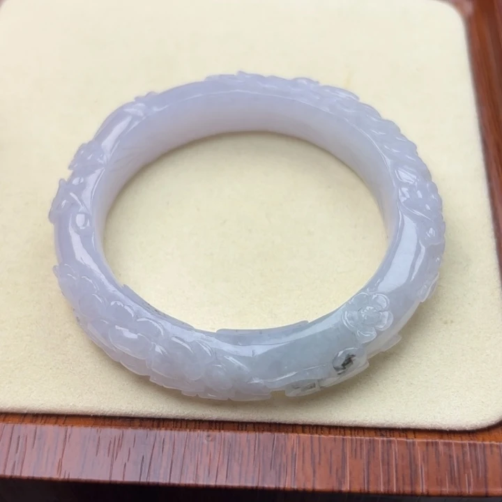 翡翠未镶嵌手镯54圈有避雕218