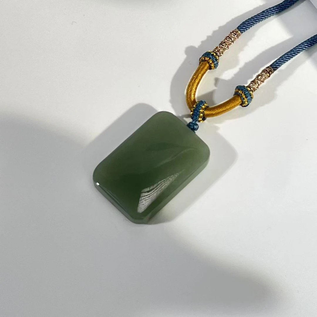 【普陀山欢喜】和田玉无事牌吊坠（发货多样性一件）ZSRY0091