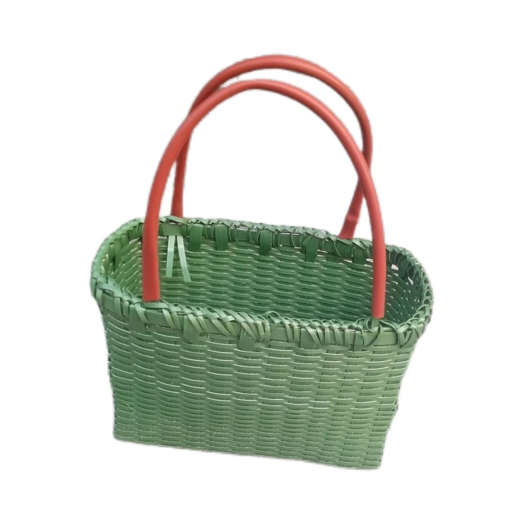 手工编织篮子洗澡手提野餐菜篮子采摘鸡蛋提篮购物篮家用收纳老式