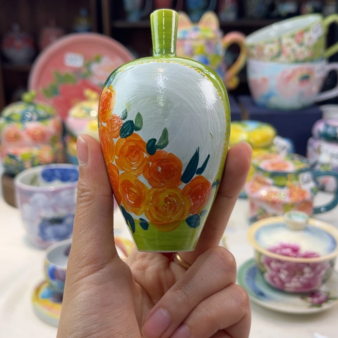 瓷片景德镇手工手绘陶瓷茶具