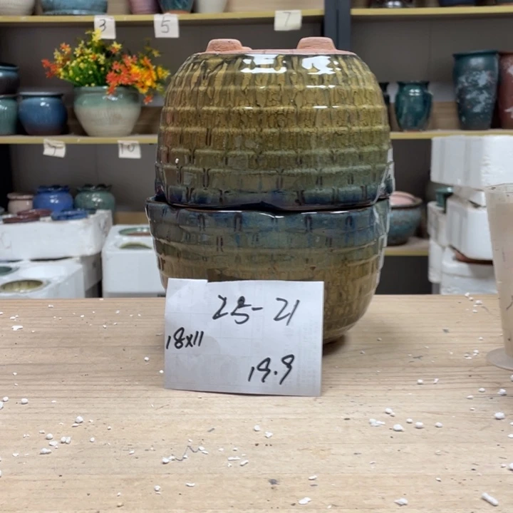 紫砂花盆多肉花盆微瑕21