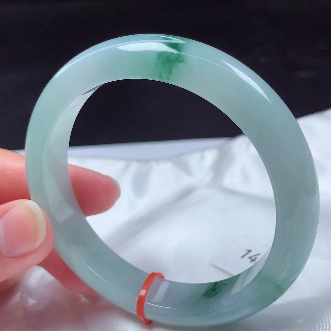 翡翠未镶嵌手镯58圈s1424