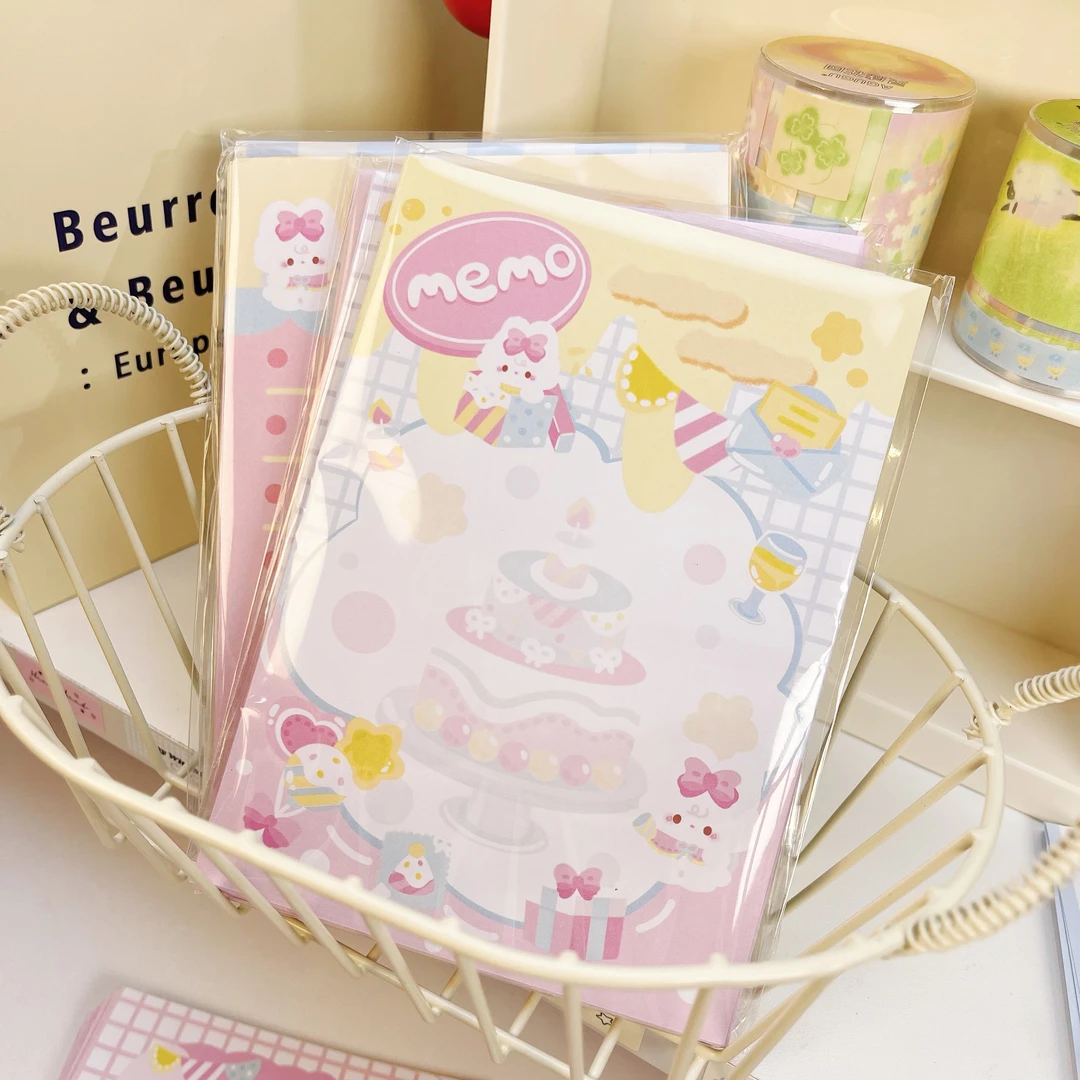 【A6派对乐园系列】原创可爱简约可撕高颜值装饰便签纸手帐素材