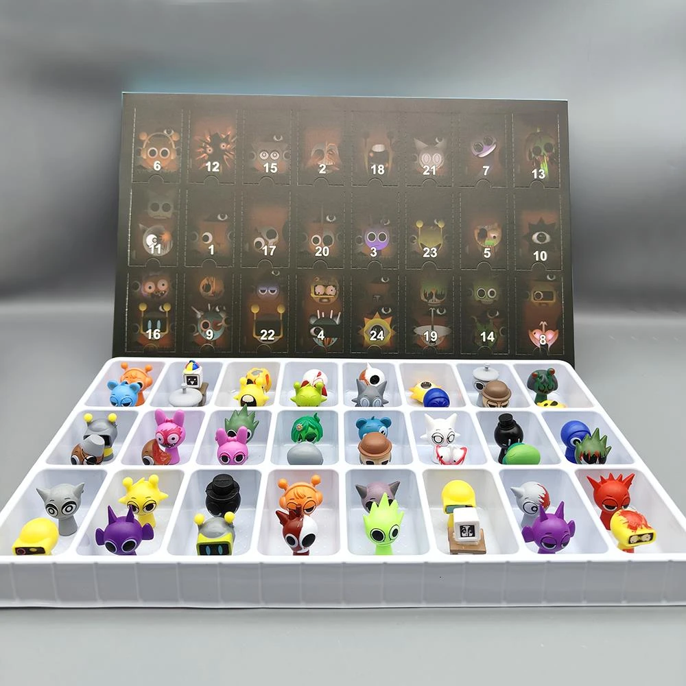 节奏盒子7248公仔洞洞乐儿童礼物拆拆乐连体变形手办盲盒玩具模型