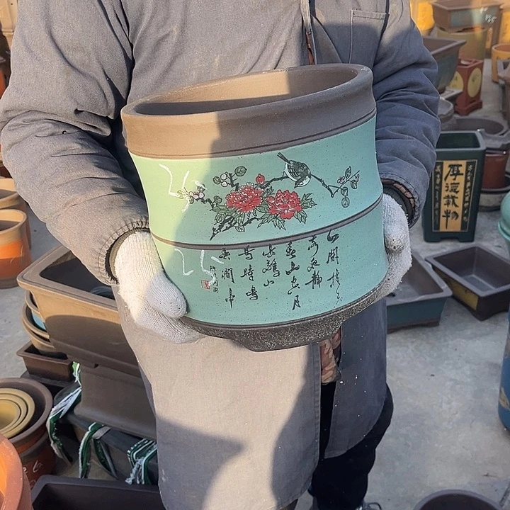 紫砂紫砂花盆也在