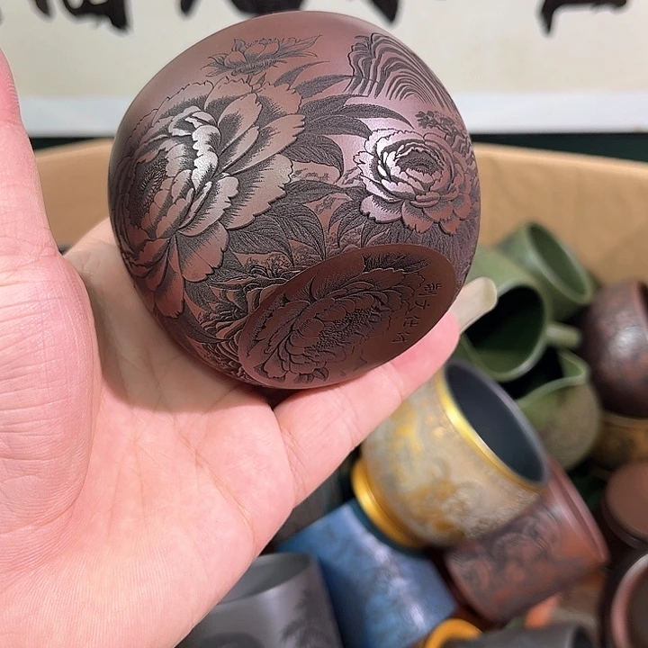 茶杯紫砂全手工紫砂主人杯