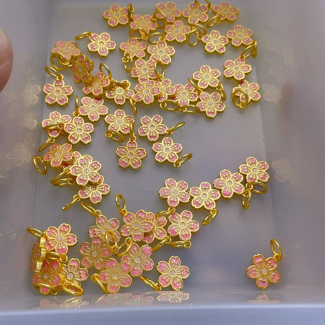 锆石铜合金桃花牌子2个