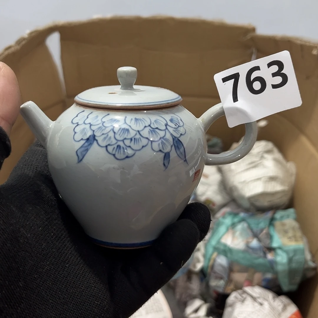 瓷片茶摆件工艺品摆件666